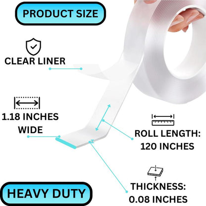 3 Meter Multifunction Double Sided Nano Magic Tape Order 1 Get 1 Free