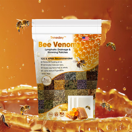 Order 1 Get 1 Free Bee Venom Lymphatic Drainage & Slimming Foot Patches (Pack of 10+10)