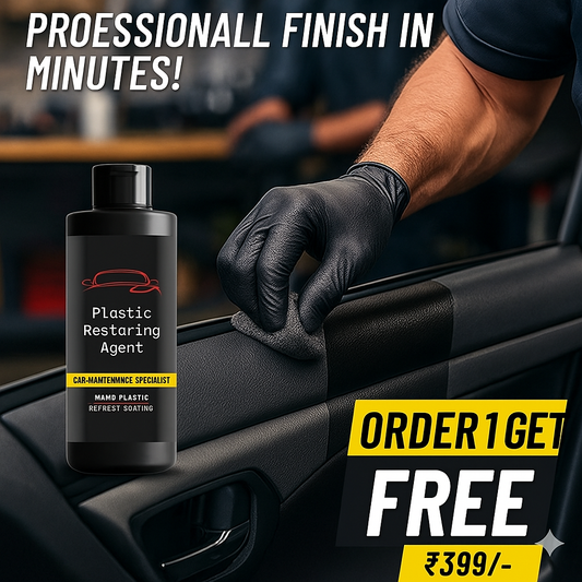 Plastic Restoring Agent for Car & Bikes 100ml with Order 1 Get 1 Free