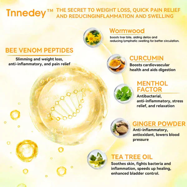 Order 1 Get 1 Free Bee Venom Lymphatic Drainage & Slimming Foot Patches (Pack of 10+10)